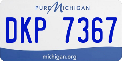 MI license plate DKP7367