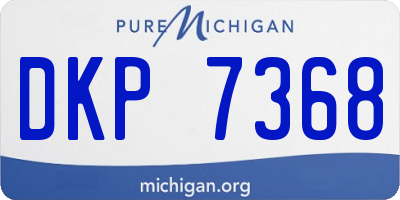 MI license plate DKP7368