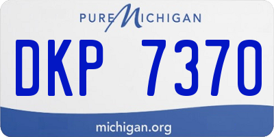 MI license plate DKP7370