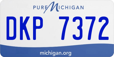 MI license plate DKP7372