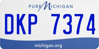 MI license plate DKP7374