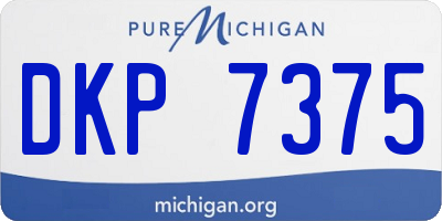 MI license plate DKP7375