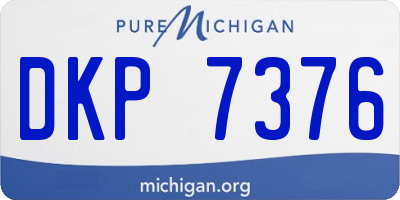 MI license plate DKP7376