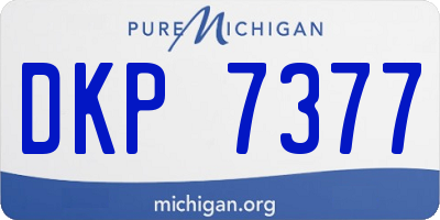 MI license plate DKP7377
