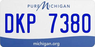 MI license plate DKP7380