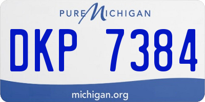 MI license plate DKP7384