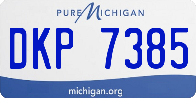MI license plate DKP7385