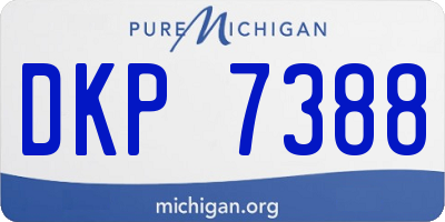 MI license plate DKP7388