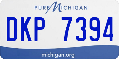 MI license plate DKP7394