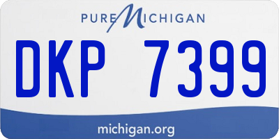 MI license plate DKP7399