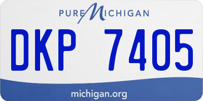 MI license plate DKP7405