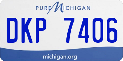 MI license plate DKP7406