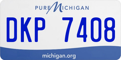 MI license plate DKP7408