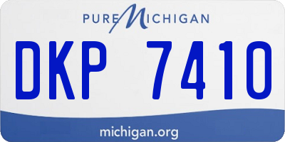 MI license plate DKP7410