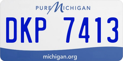 MI license plate DKP7413