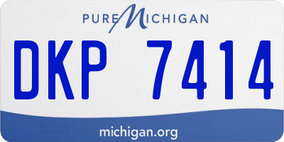 MI license plate DKP7414
