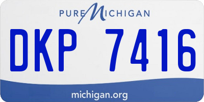 MI license plate DKP7416