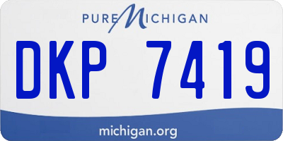 MI license plate DKP7419