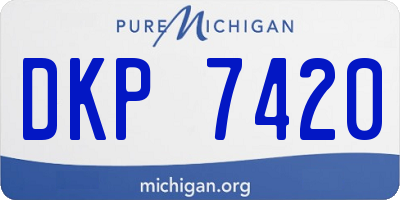 MI license plate DKP7420