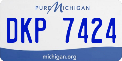 MI license plate DKP7424
