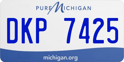 MI license plate DKP7425