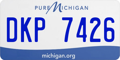 MI license plate DKP7426