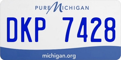 MI license plate DKP7428