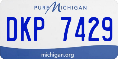 MI license plate DKP7429