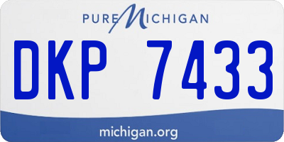 MI license plate DKP7433