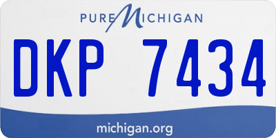 MI license plate DKP7434