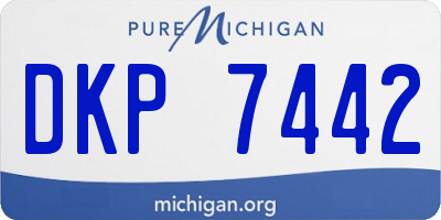 MI license plate DKP7442
