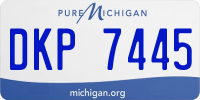 MI license plate DKP7445