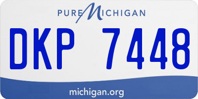 MI license plate DKP7448