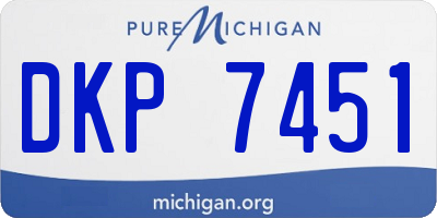 MI license plate DKP7451