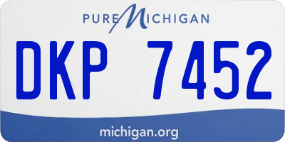 MI license plate DKP7452