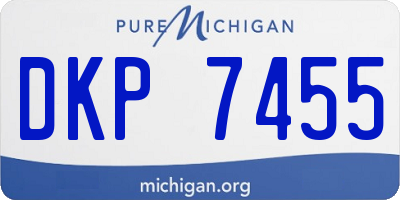 MI license plate DKP7455