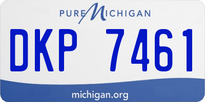 MI license plate DKP7461