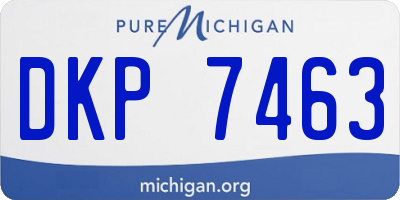 MI license plate DKP7463