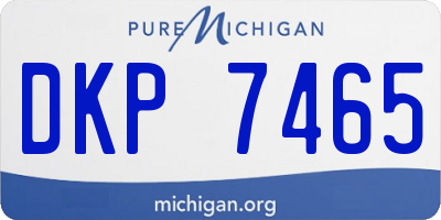 MI license plate DKP7465