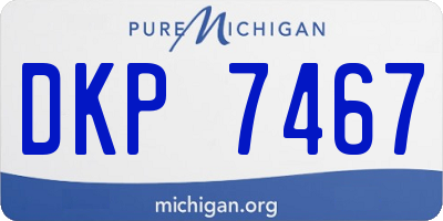 MI license plate DKP7467