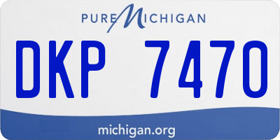 MI license plate DKP7470