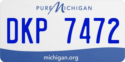 MI license plate DKP7472
