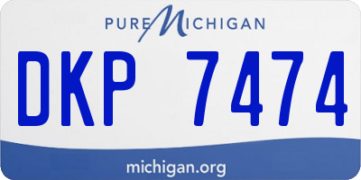 MI license plate DKP7474