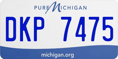 MI license plate DKP7475
