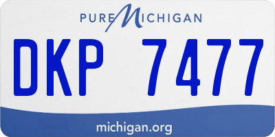 MI license plate DKP7477