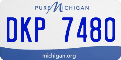 MI license plate DKP7480