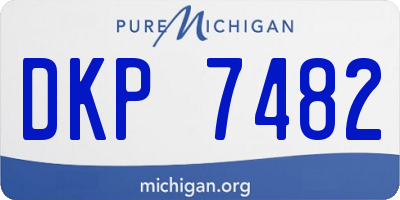 MI license plate DKP7482