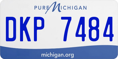 MI license plate DKP7484