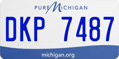 MI license plate DKP7487