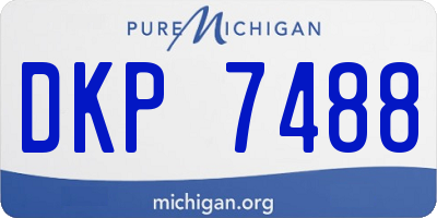 MI license plate DKP7488